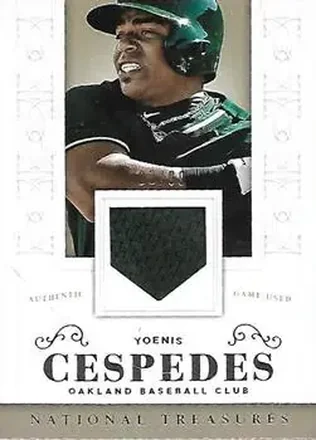 2014 Panini National Treasures #149 - Yoenis Cespedes - Oakland Athletics