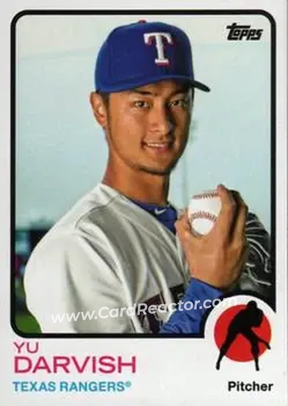 2014 Topps Archives #1 - Yu Darvish - Texas Rangers - Front