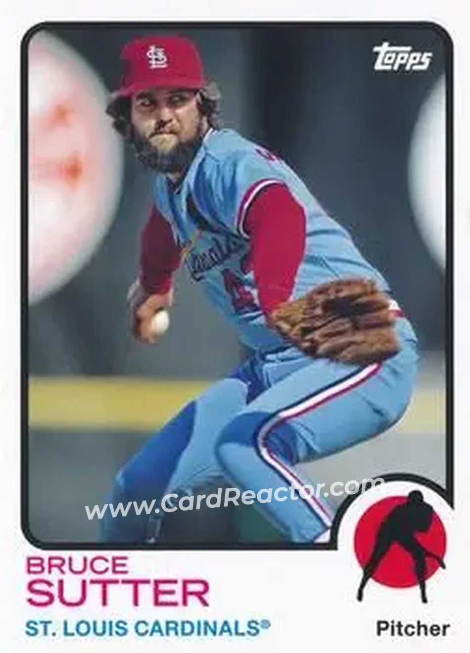 2014 Topps Archives #2 - Bruce Sutter - St. Louis Cardinals - Front