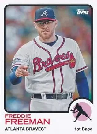 2014 Topps Archives #3 - Freddie Freeman - Atlanta Braves