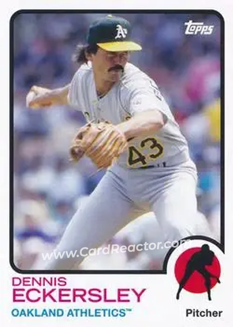 2014 Topps Archives #14 - Dennis Eckersley - Oakland Athletics - Front
