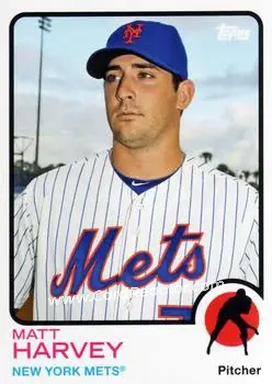 2014 Topps Archives #16 - Matt Harvey - New York Mets - Front