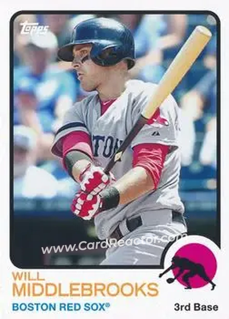 2014 Topps Archives #20 - Will Middlebrooks - Boston Red Sox - Front