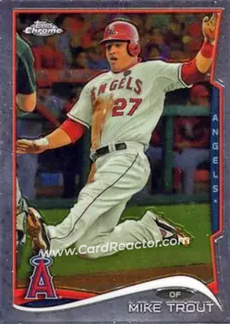 2014 Topps Chrome #1 - Mike Trout - Los Angeles Angels - Front