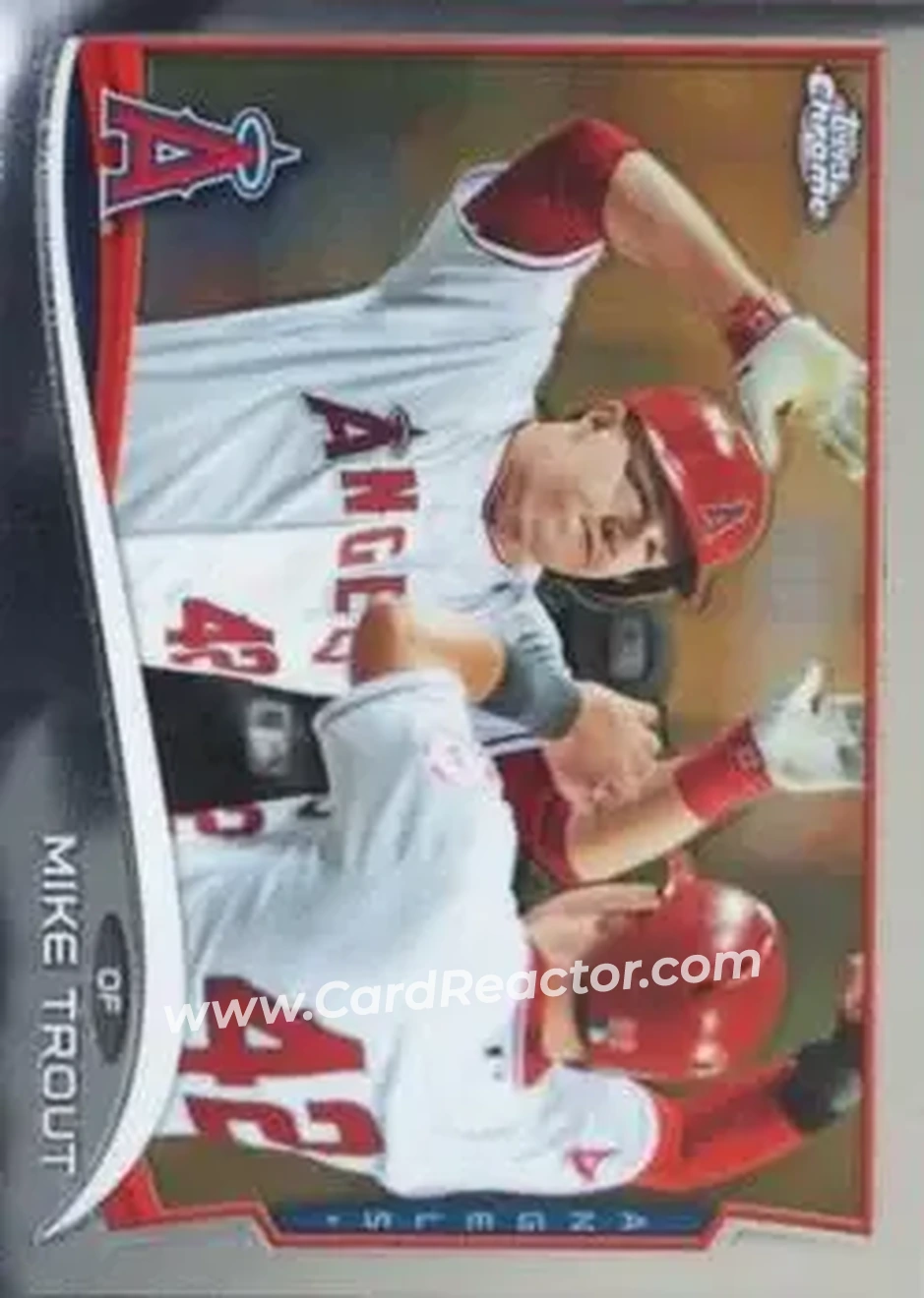 2014 Topps Chrome #1b - Mike Trout - Los Angeles Angels - Front