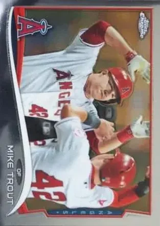 2014 Topps Chrome #1b - Mike Trout - Los Angeles Angels