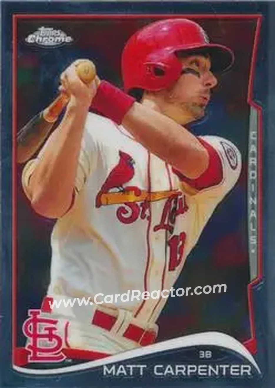 2014 Topps Chrome #6 - Matt Carpenter - St. Louis Cardinals - Front