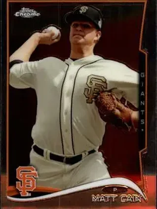 2014 Topps Chrome #7 - Matt Cain - San Francisco Giants