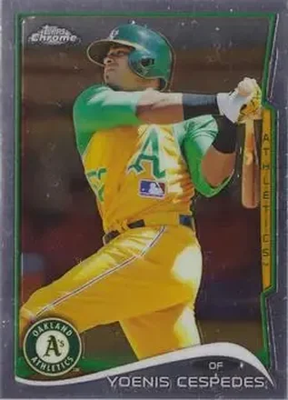2014 Topps Chrome #8 - Yoenis Cespedes - Oakland Athletics