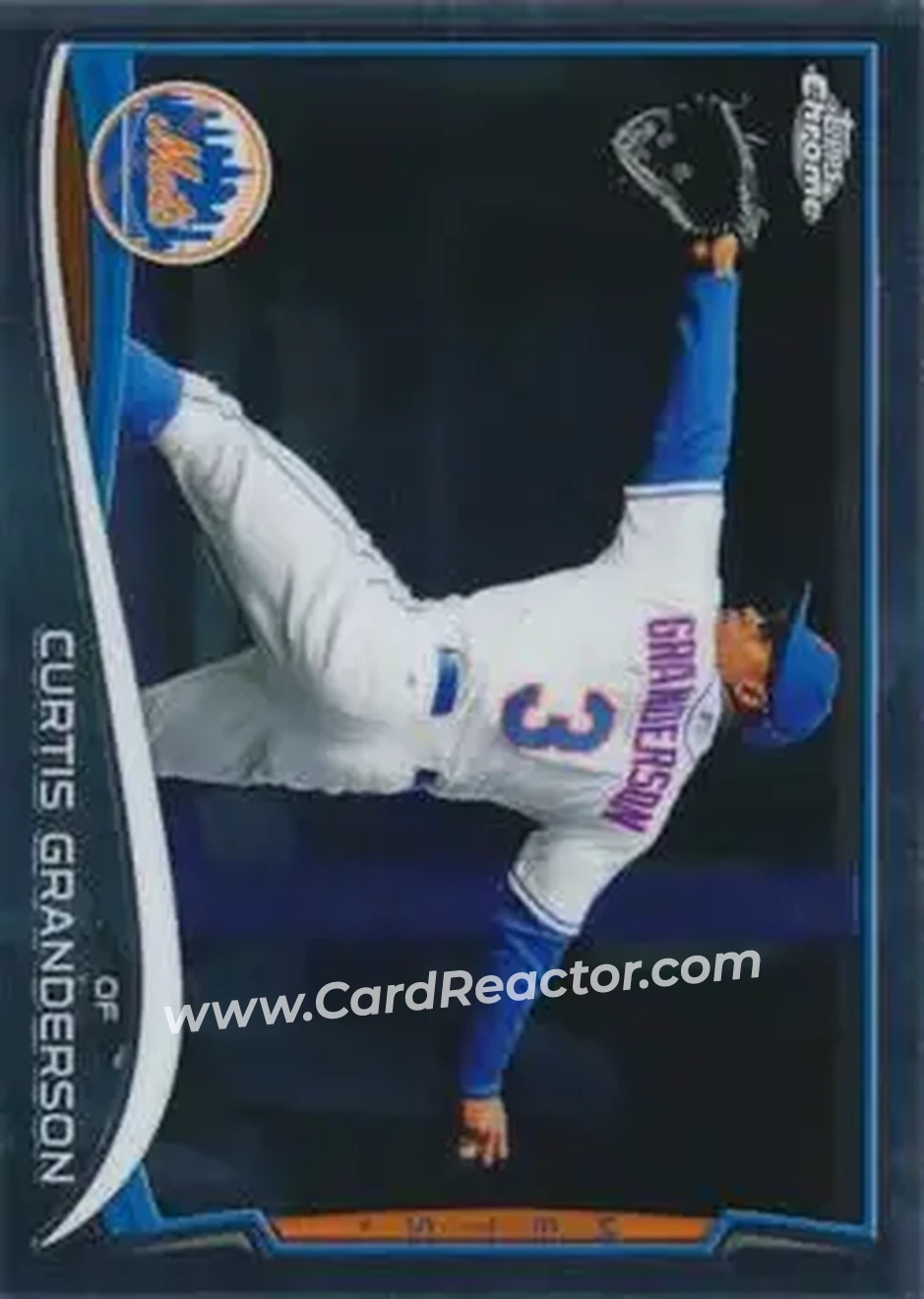 2014 Topps Chrome #9 - Curtis Granderson - New York Mets - Front 2014 Topps Chrome #9 - Curtis Granderson - New York Mets - Front