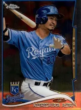 2014 Topps Chrome #11 - Norichika Aoki - Kansas City Royals