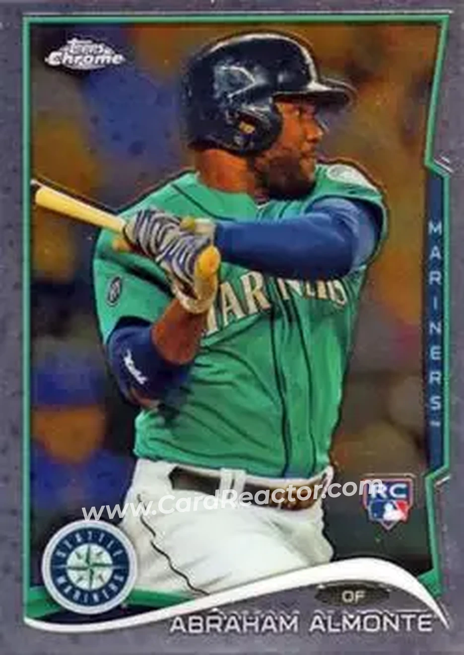 2014 Topps Chrome #12 - Abraham Almonte - Seattle Mariners