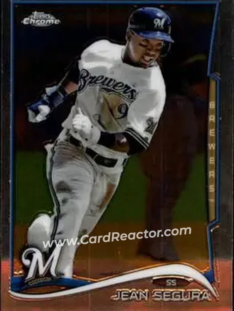 2014 Topps Chrome #13 - Jean Segura - Milwaukee Brewers - Front