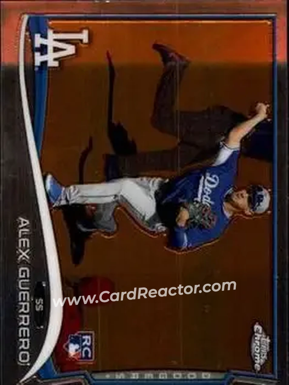 2014 Topps Chrome #14 - Alex Guerrero - Los Angeles Dodgers - Front