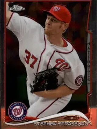 2014 Topps Chrome #17 - Stephen Strasburg - Washington Nationals