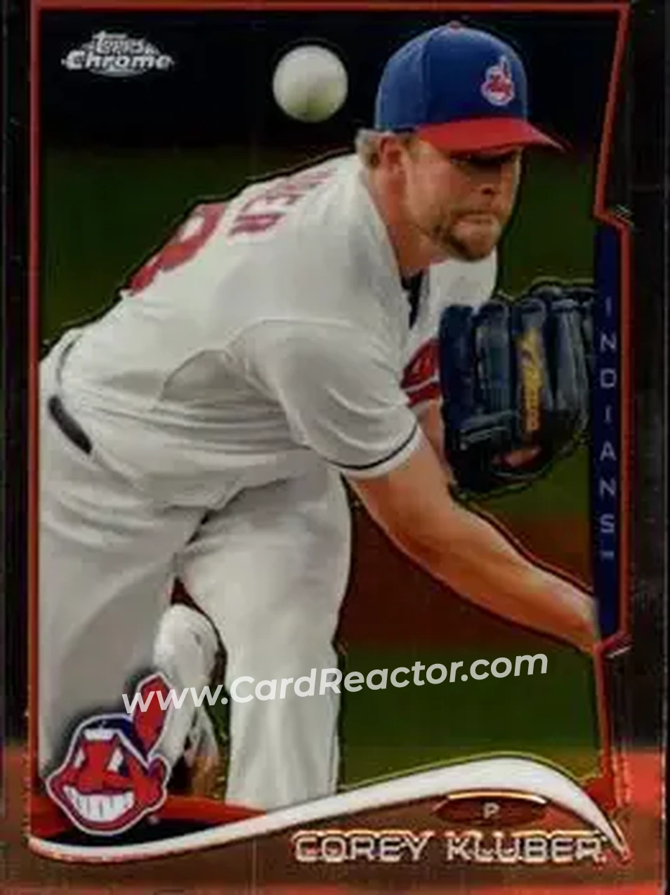2014 Topps Chrome #18 - Corey Kluber - Cleveland Indians - Front