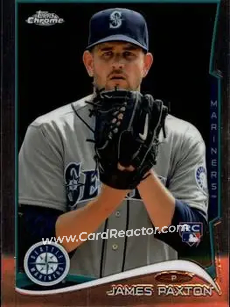 2014 Topps Chrome #21 - James Paxton - Seattle Mariners - Front