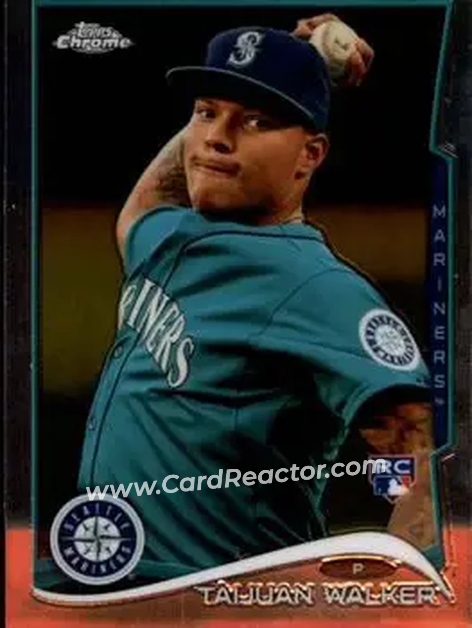 2014 Topps Chrome #22 - Taijuan Walker - Seattle Mariners - Front