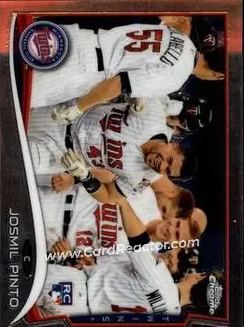 2014 Topps Chrome #24 - Josmil Pinto - Minnesota Twins - Front