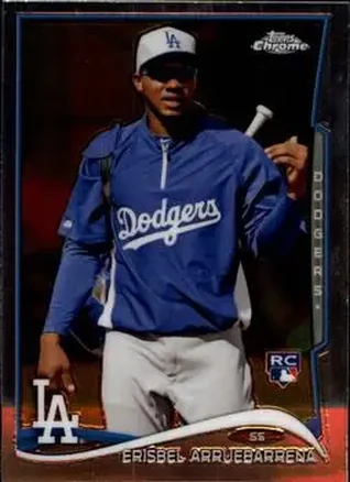 2014 Topps Chrome #26 - Erisbel Arruebarrena - Los Angeles Dodgers