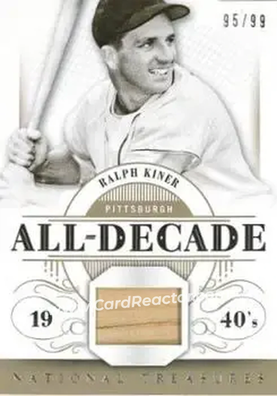 2014 Panini National Treasures - All Decade #24 - Ralph Kiner - Pittsburgh Pirates - Front