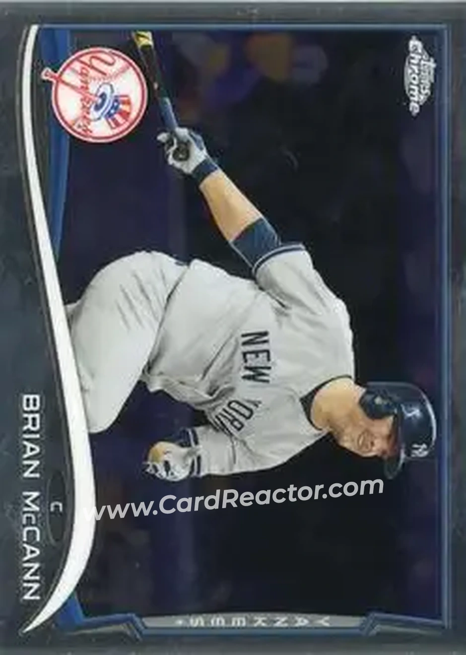 2014 Topps Chrome Update #MB-1 - Brian McCann - New York Yankees - Front