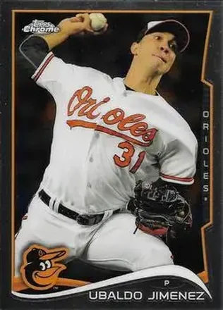 2014 Topps Chrome Update #MB-5 - Ubaldo Jimenez - Baltimore Orioles
