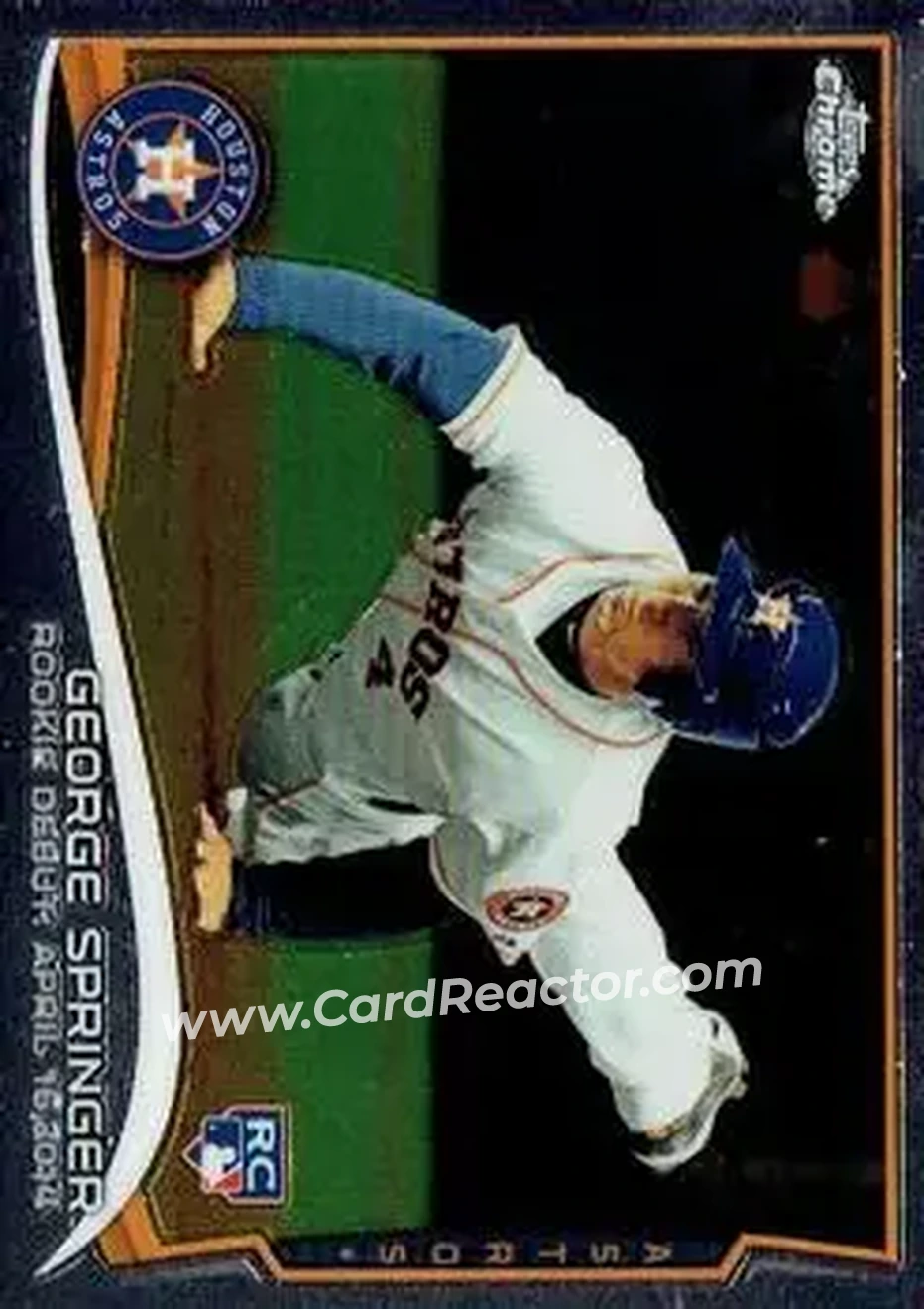 2014 Topps Chrome Update #MB-15 - George Springer - Houston Astros - Front