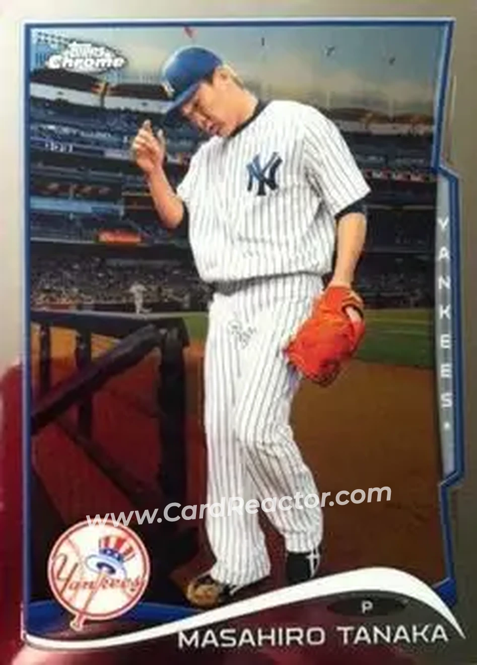 2014 Topps Chrome #10b - Masahiro Tanaka - New York Yankees - Front