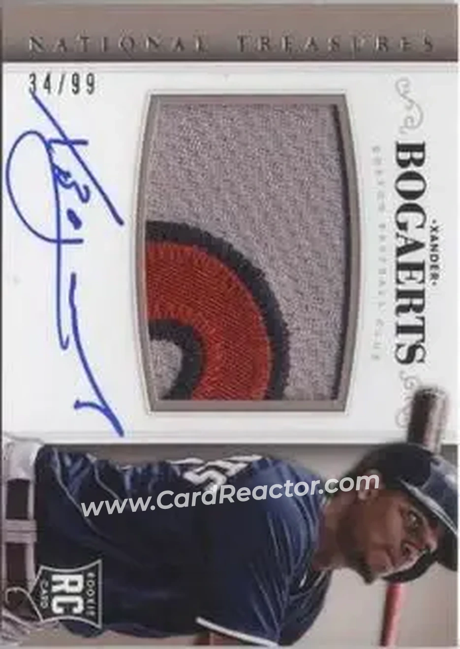 2014 Panini National Treasures #151 - Xander Bogaerts - Boston Red Sox - Front