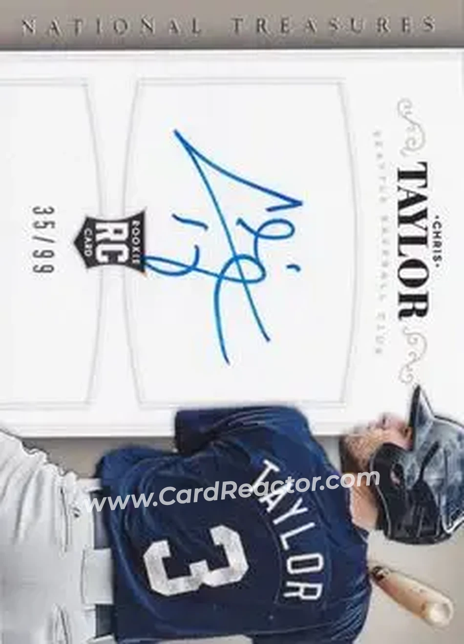 2014 Panini National Treasures #184 - Chris Taylor - Seattle Mariners - Front