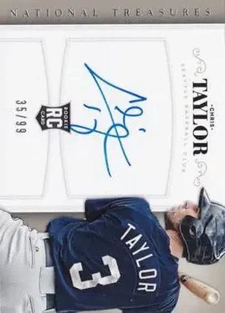 2014 Panini National Treasures #184 - Chris Taylor - Seattle Mariners