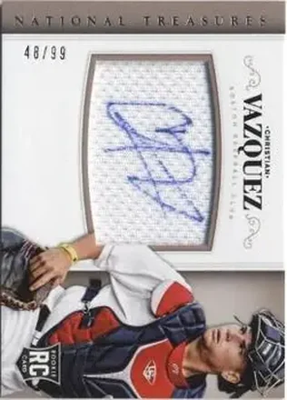 2014 Panini National Treasures #219 - Christian Vazquez - Boston Red Sox