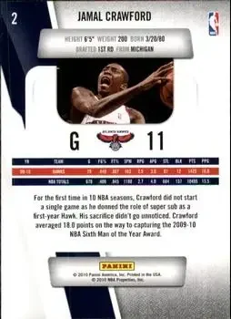 Back of Jamal Crawford