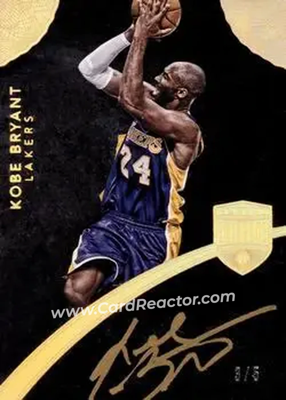 2014-15 Panini Eminence - Gold #13 - Kobe Bryant - Los Angeles Lakers - Front