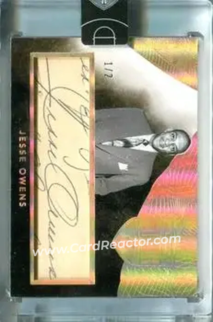 2014-15 Panini Eminence - Cut Signatures #CS-JOW - Jesse Owens - USA - Front