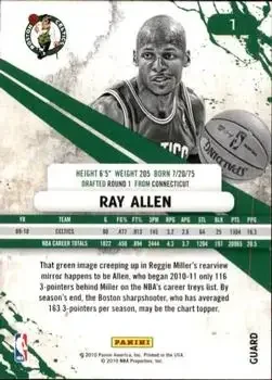 Back of Ray Allen