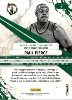 Back of Paul Pierce