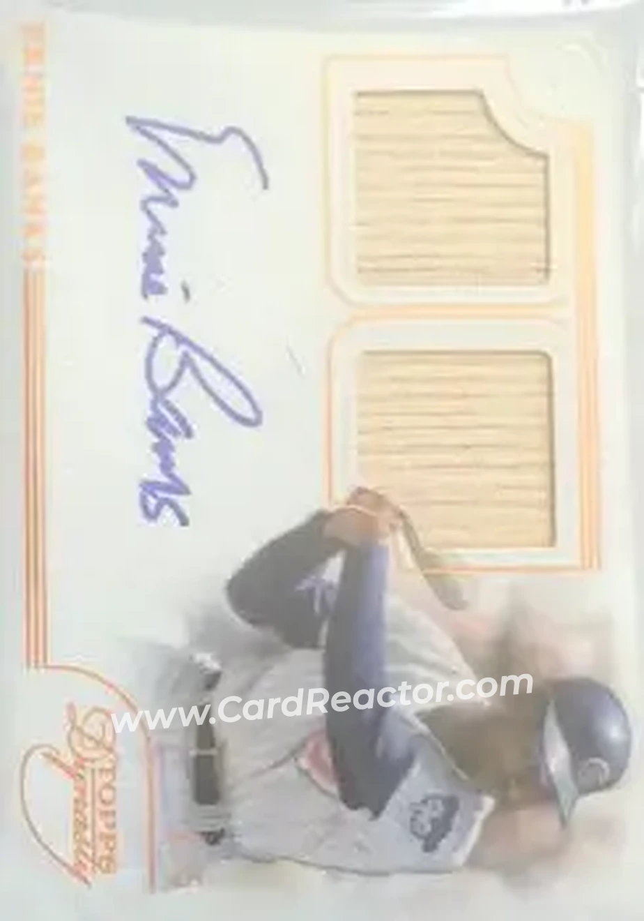 2014 Topps Dynasty - Greats Dual Relic Autographs #DRG-EB6 - Ernie Banks - Chicago Cubs - Front