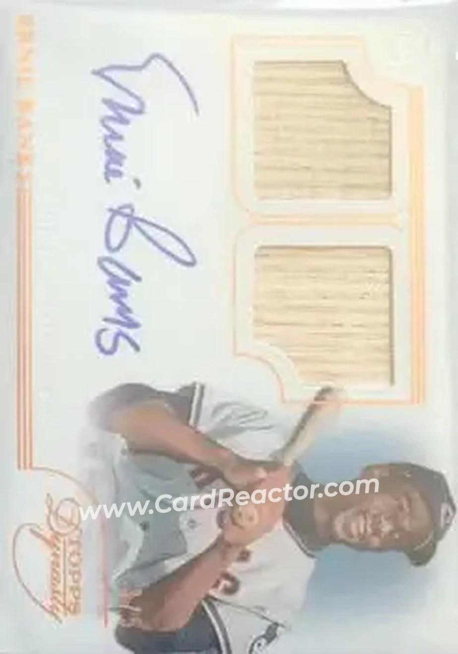 2014 Topps Dynasty - Greats Dual Relic Autographs #DRG-EB7 - Ernie Banks - Chicago Cubs - Front