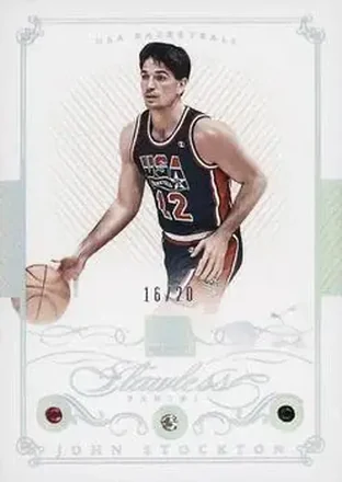 2014-15 Panini Flawless #164 - John Stockton - USA