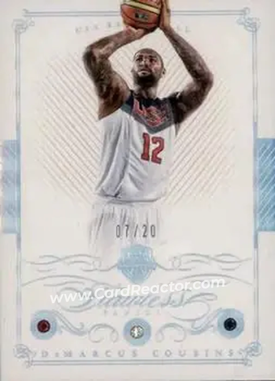 2014-15 Panini Flawless #168 - DeMarcus Cousins - USA - Front
