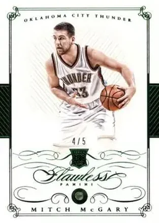 2014-15 Panini Flawless - Emerald #183 - Mitch McGary - Oklahoma City Thunder