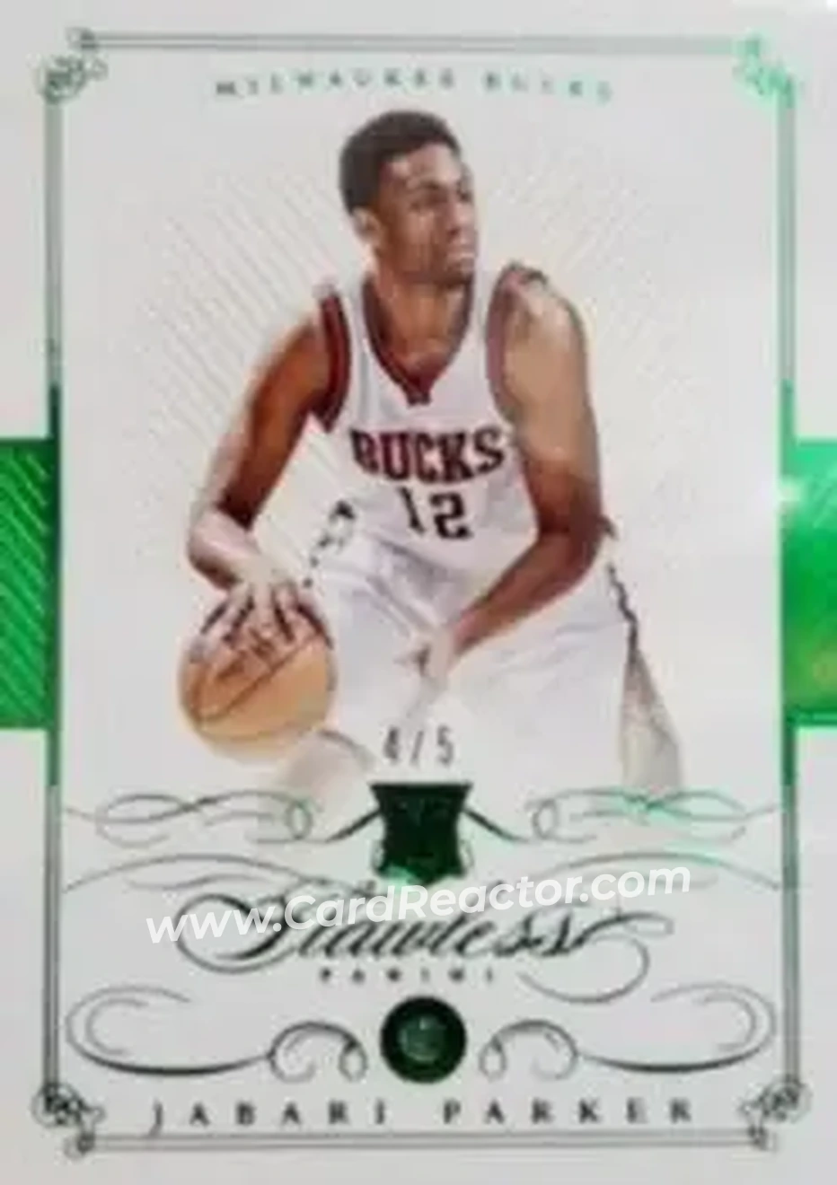 2014-15 Panini Flawless - Emerald #193 - Jabari Parker - Milwaukee Bucks - Front