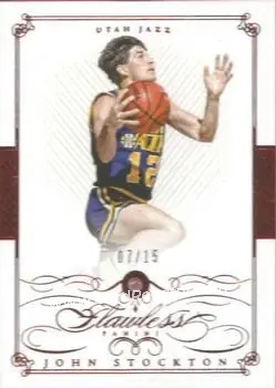 2014-15 Panini Flawless - Ruby #80 - John Stockton - Utah Jazz - Front 2014-15 Panini Flawless - Ruby #80 - John Stockton - Utah Jazz - Front