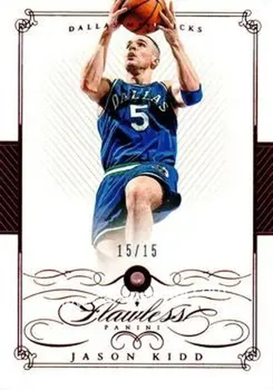 2014-15 Panini Flawless - Ruby #87 - Jason Kidd - Dallas Mavericks - Front 2014-15 Panini Flawless - Ruby #87 - Jason Kidd - Dallas Mavericks - Front
