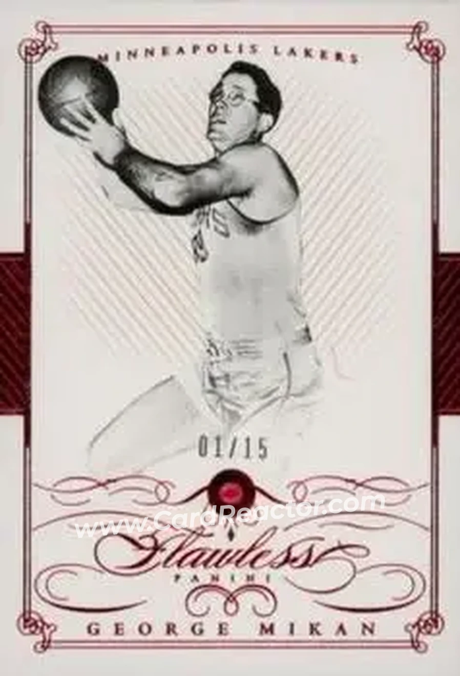 2014-15 Panini Flawless - Ruby #96 - George Mikan - Minneapolis Lakers - Front