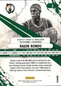 Back of Rajon Rondo