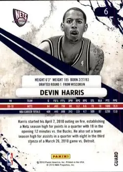 Back of Devin Harris