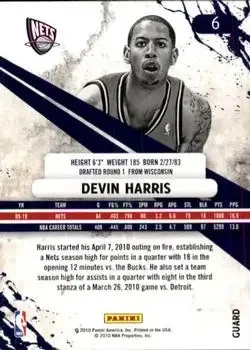Back of Devin Harris